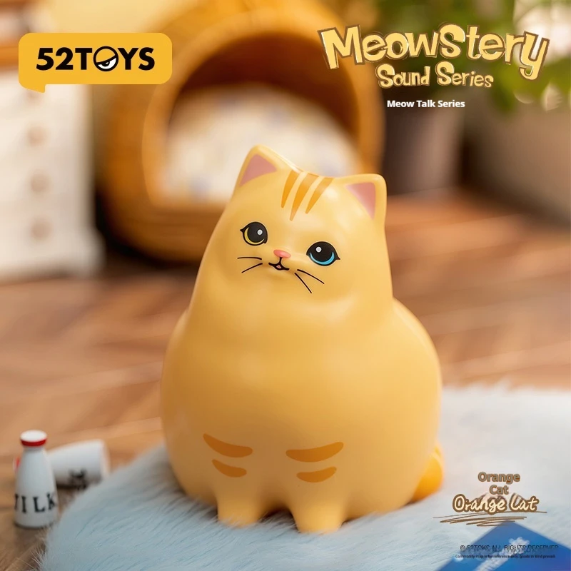 

52toys Blind Box Meowstery Sound Super Activated Meowing Series Cute Cat Handheld Toy Ornaments For Birthday Gift Cat Lovers