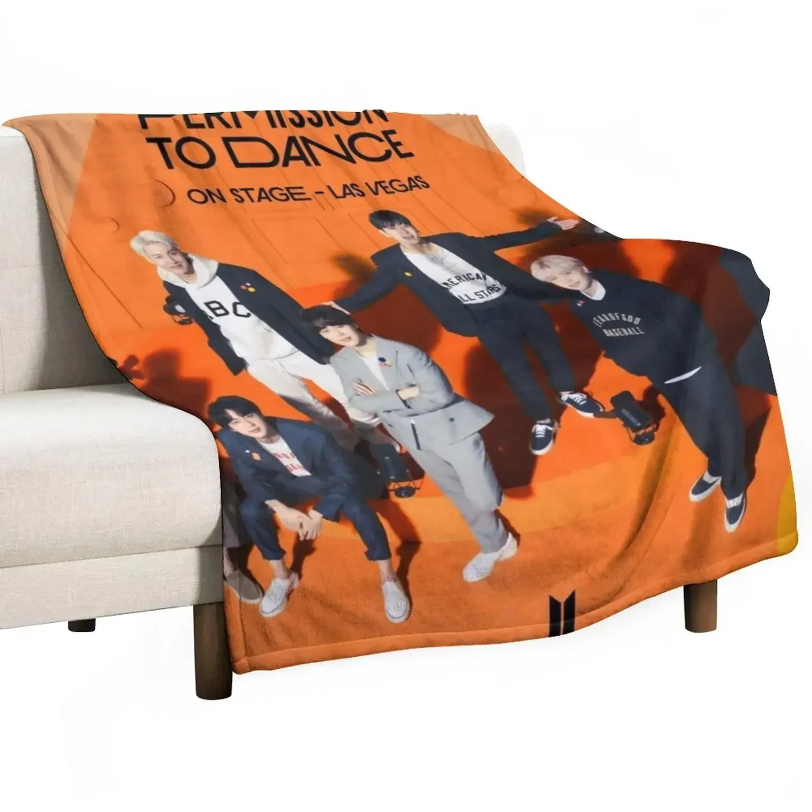 Permission To Dance - Las Vegas Throw Blanket decorative Beautifuls Furrys Blankets