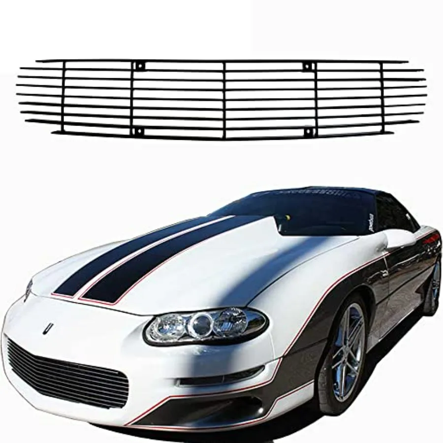 

Вставка передней решетки для Chevy Camaro 19982002, черная заготовка, алюминиевая решетка, замена защитной крышки с элегантным дизайном и прочным