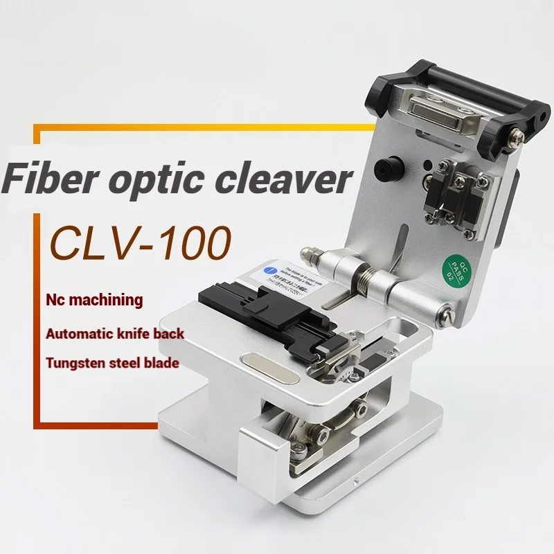 New High-Precision CLV-100C  Fiber Optic Cable Cutter Hot Melt Cold Splicing Fiber Optic Cleaver FTTH
