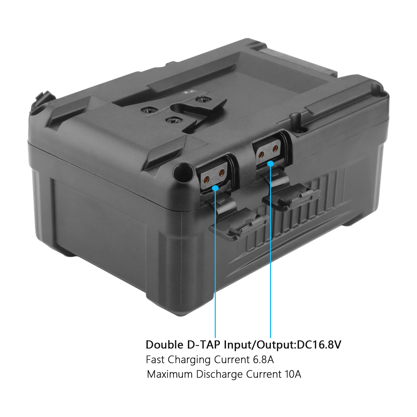 BP-VL155 V Mount Battery/V Lock Battery w Type-C/D-TAP Input/Output For Sony HDCAM, XDCAM, Digital Cinema Cameras