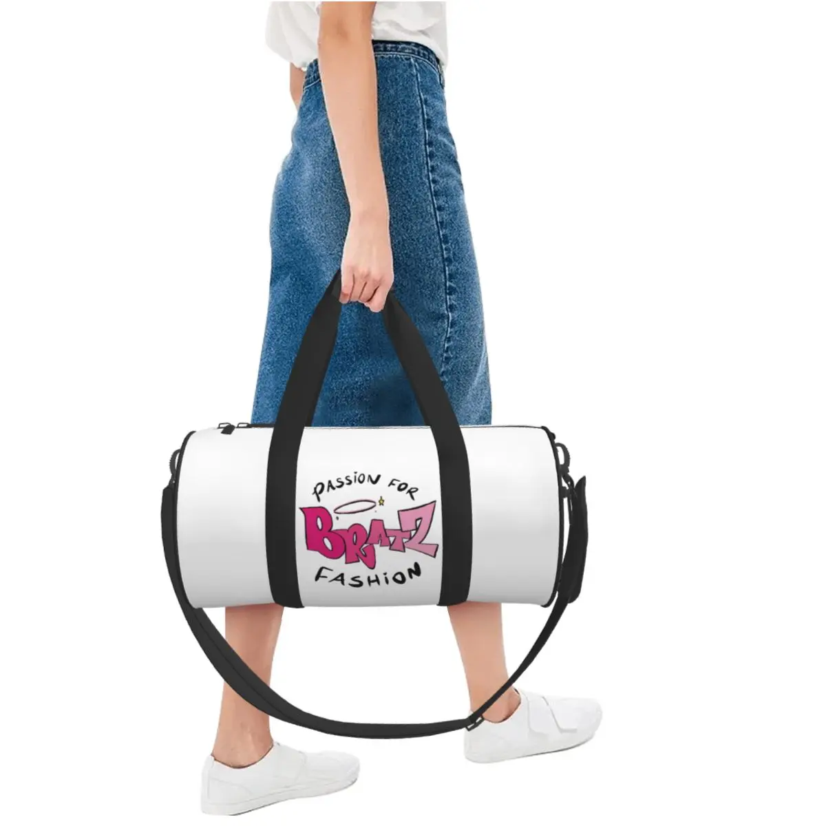 BRATZ-Bolso de deporte con zapatos para hombre, bolsa de gimnasio, diseño divertido, para entrenamiento y Fitness, a la moda