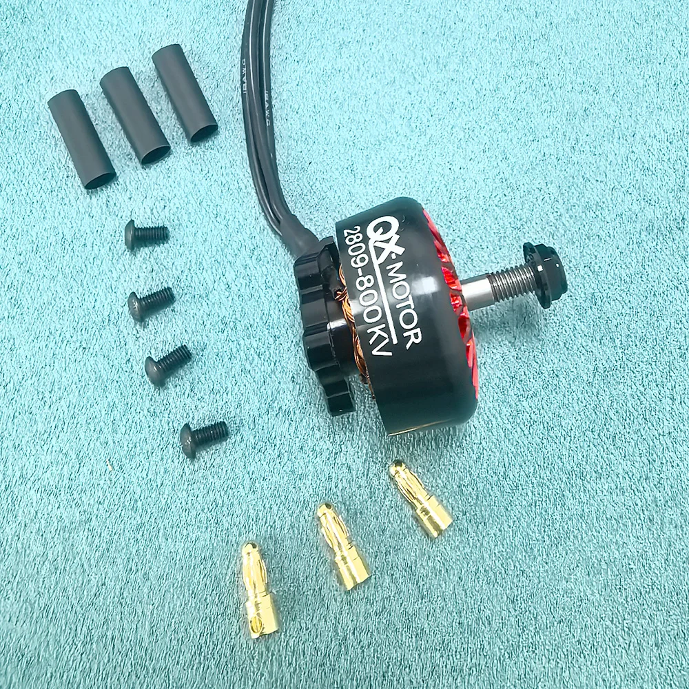 QX-MOTOR QX2809 Brushless Motor Set 800/1300KV 3-6S with Propeller for Mark4 FPV Freestyle LR7 Drones RC Airplane