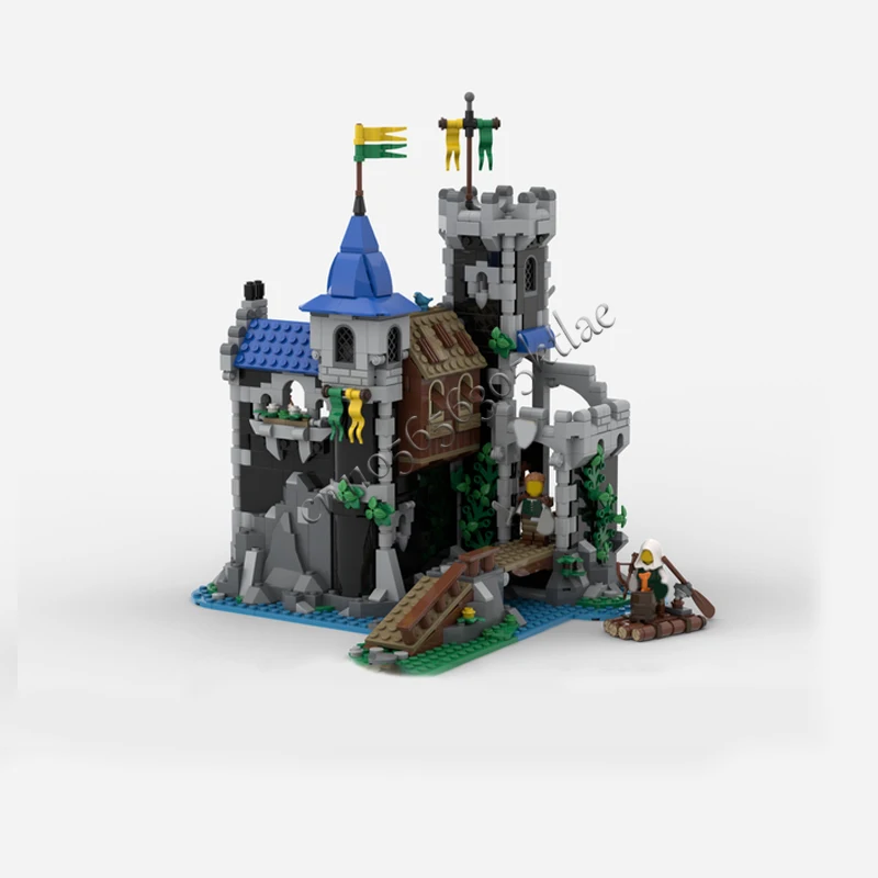 933-onderdelen Prachtige Fort Modulair Model Bouwstenen Sets Onderwijs DIY Montage Bricks Speelgoed Kinderen Populaire Kerstcadeaus