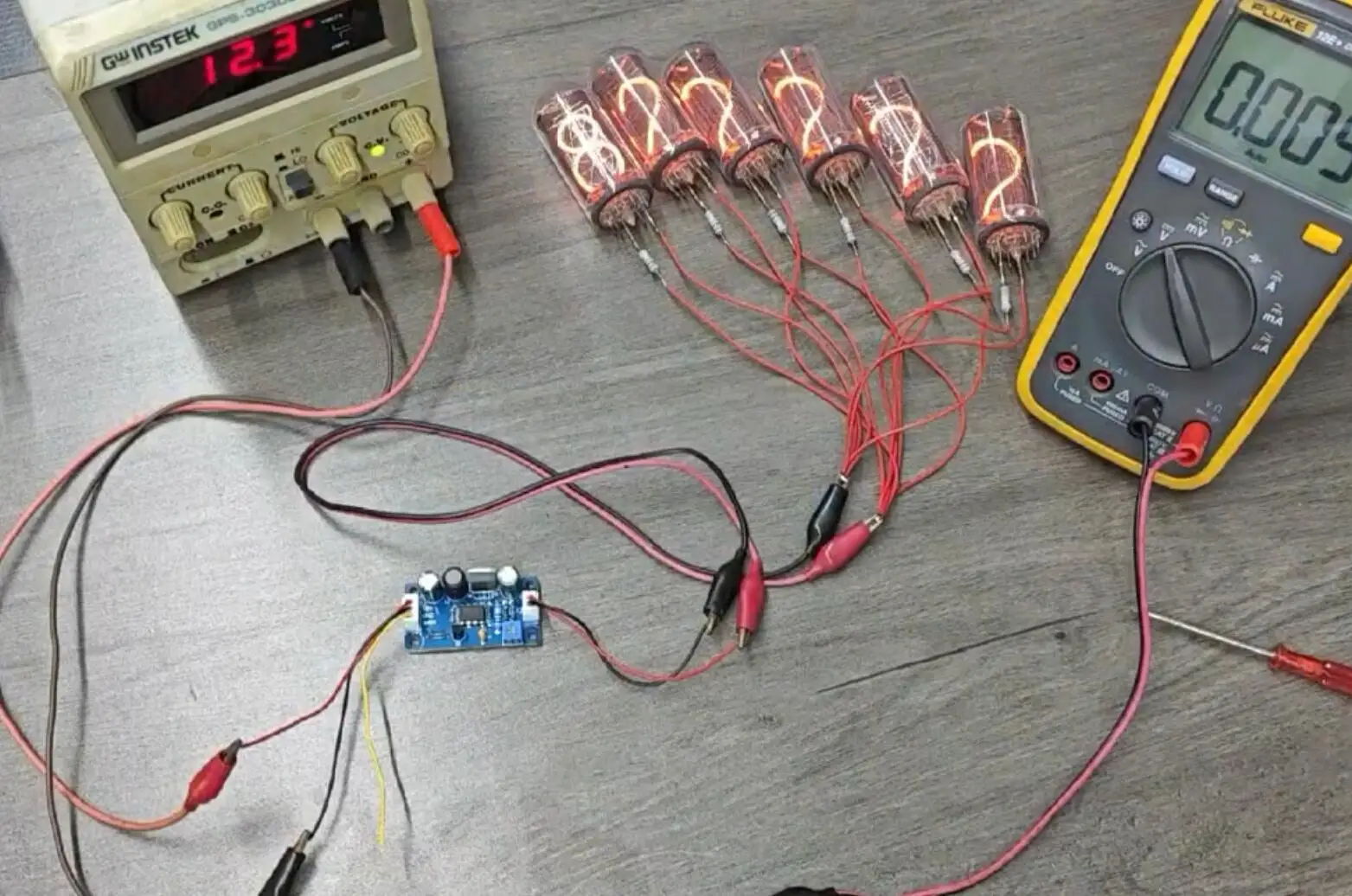 Imagem -04 - Nixie Tube Booster dc 12v 24v a 90250v 160v 170v Boost High Voltage Power Supply Drive 6e2 6e1 6e5 Glow Clock Magic Eye