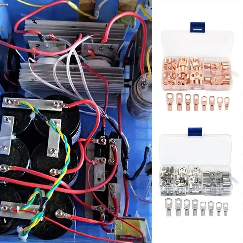 Electrical Crimp Connectors Kit Terminals For Electrical Cables 60X Wire Connection Center Terminal Screw Terminal Connector Kit