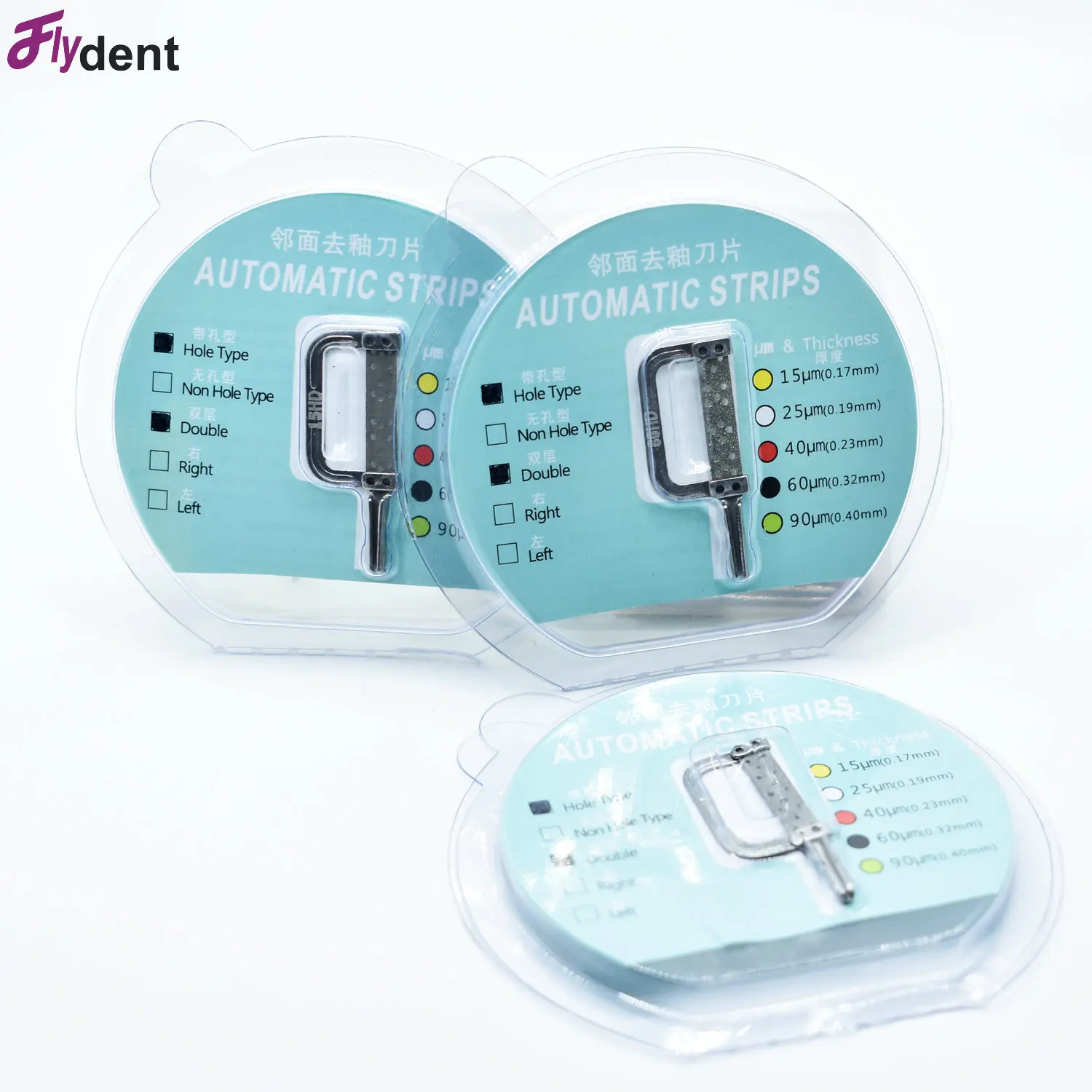 Double Sided Tooth Interproximal Enamel Reduction Strip Slicing Set 15HD-90HD Polishing And Grinding Slice Finishing Tool