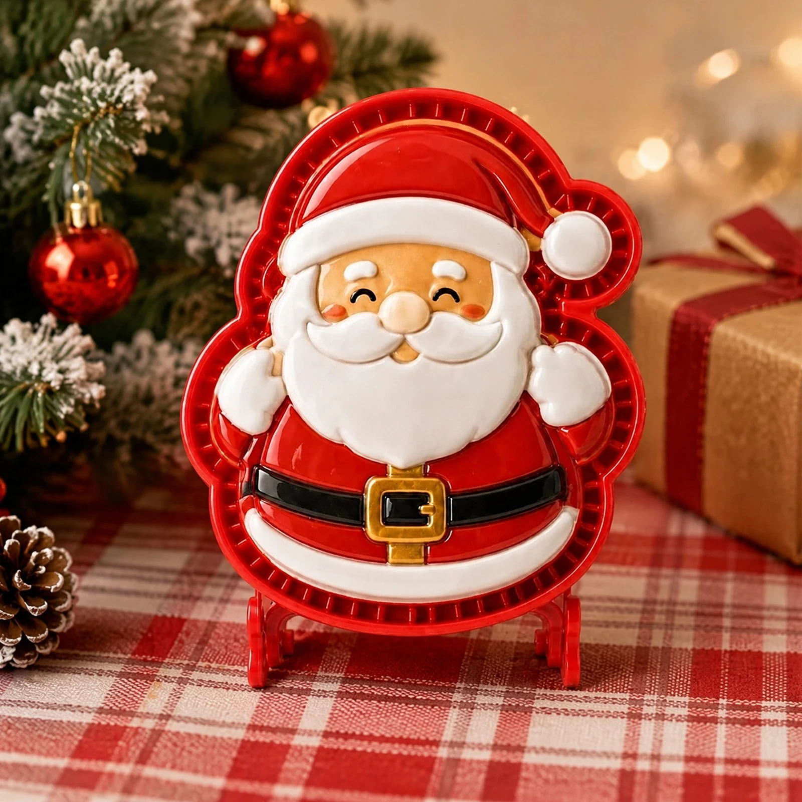 Christmas Mini Pie Molds for Baking Holiday Embossed Mini Pie Molds Non-Stick Hand Pies Maker with Santa Snowman Reindeer Design
