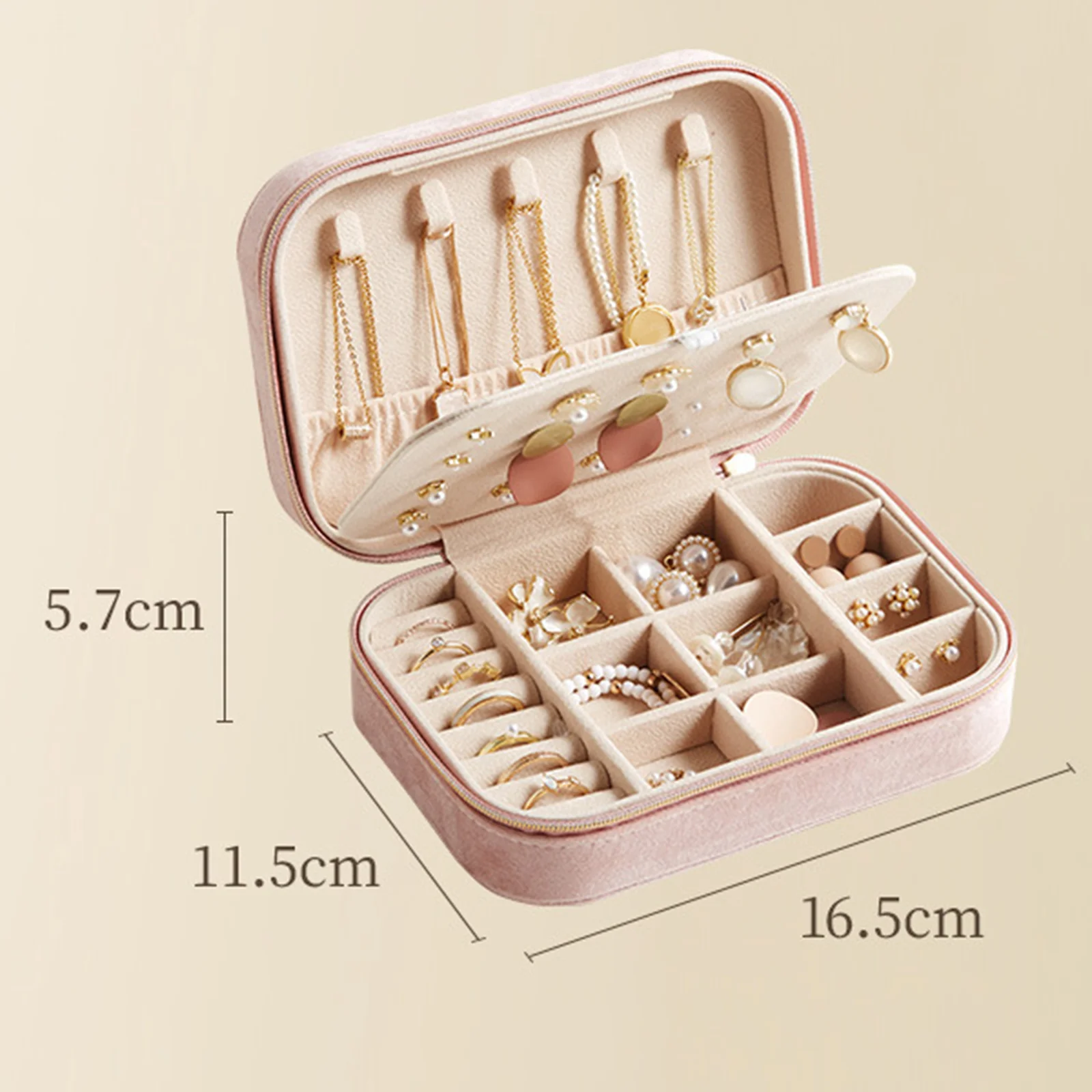 Caso de exibição de jóias multi compartimentos caso de armazenamento de viagem caixa de jóias para anéis cuidados de jóias relógios pulseiras presente feminino