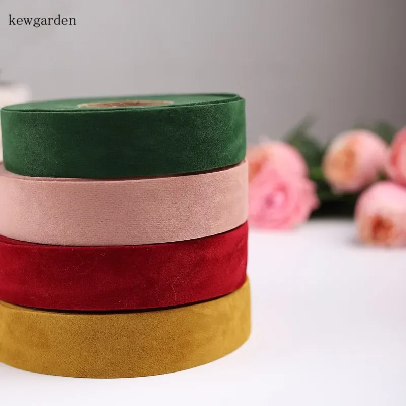 

Kewgarden Suede Ribbon 1" 1.5" 5/8" 16mm 25mm 40mm DIY Bowknot Accessories Satin Ribbon Handmade Tape Riband Webbing 10 Yards