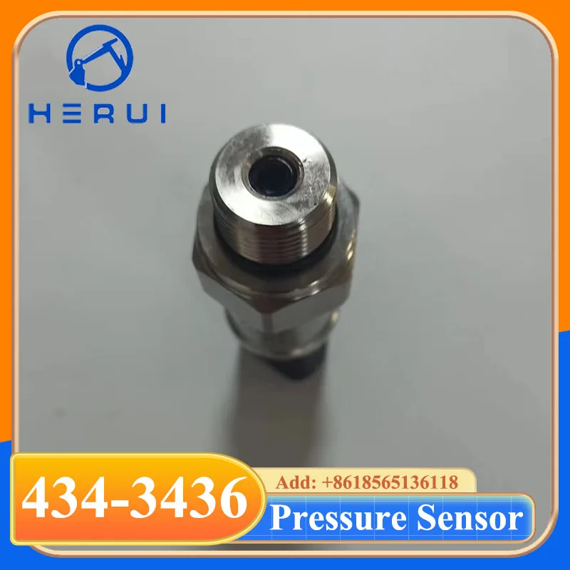 4343436 High Quality 40MPa Pressure Sensor 434-3436 For Excavator E320C E320D E325D E336D E323D