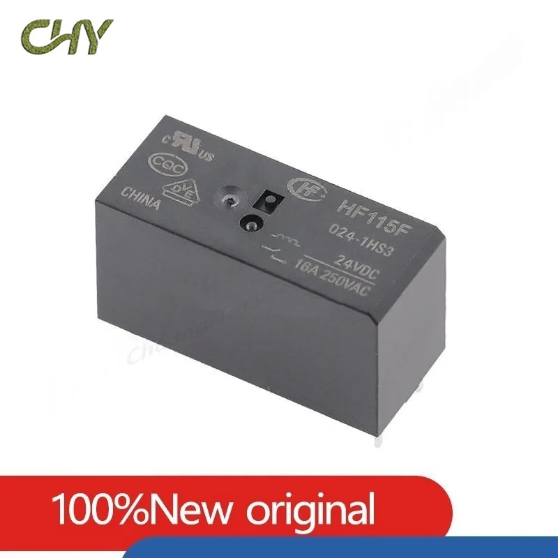 Original New Relay HF JQX HF115F-005 012 024-1HS3 6PIN 16A 250VAC 5V 12V 24V Power Relay