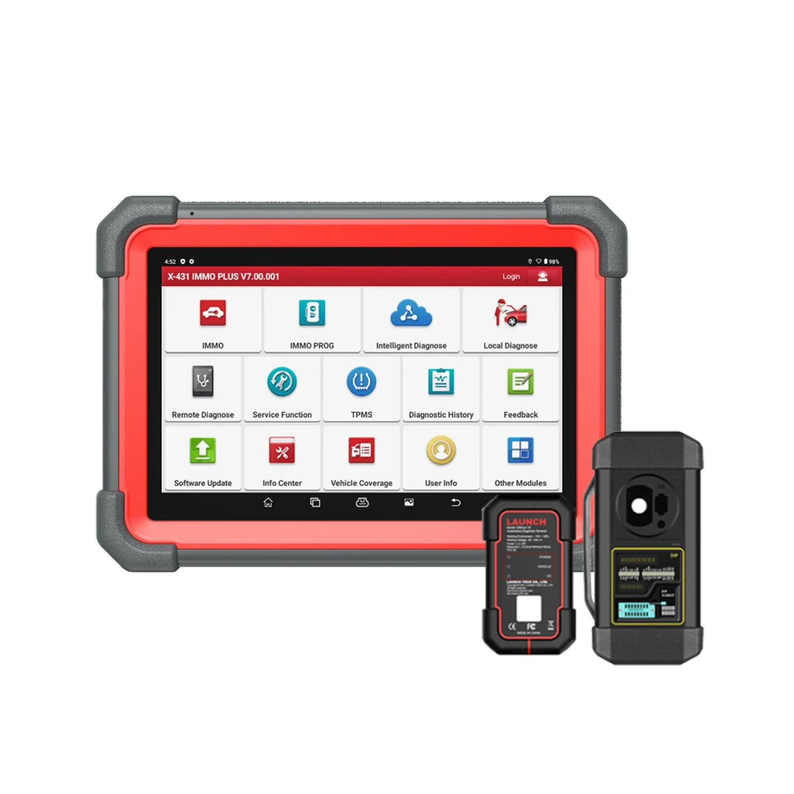 

2023 New X431 IMMO PLUS Key Programmer IMMO Clone Diagnostics 3-in-1 Supports ECU Coding and 39 Special Functions