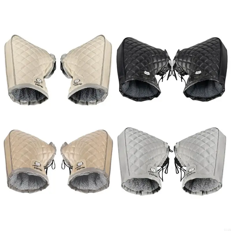 

2025 New Thermal Insulated Fingerless Handlebar Gloves Mittens for Long Lasting Warmth During Winter Hiking Outdoor Adventures