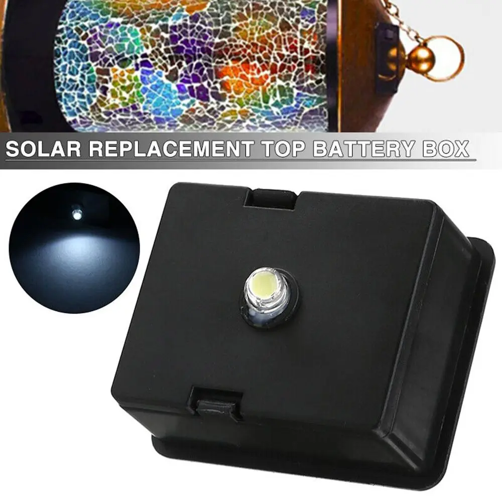 New Replacement Solar Battery Box Garden Accessories Hanging Solar Light Lantern Top Lantern Battery Box Solar Lantern