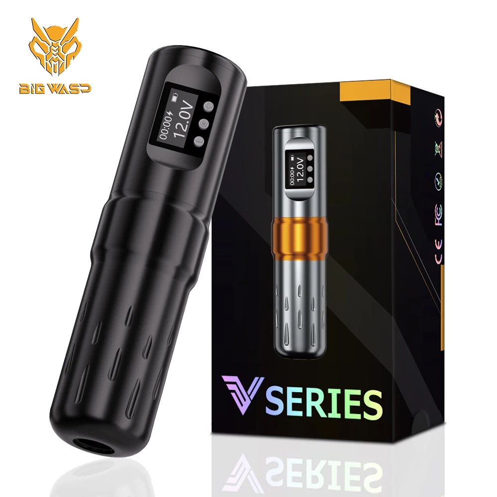 

Беспроводная тату-машинка BIGWASP V74, роторная ручка для татуировки, аккумулятор 1800 мАч, машина для перманентного макияжа для начинающих татуировщиков и художника