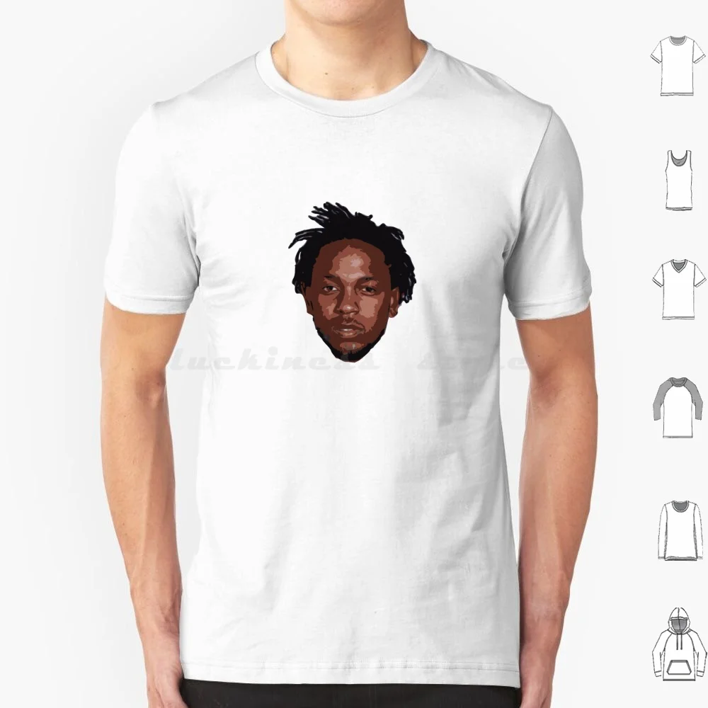 Kendrick Minimal Face T Shirt Big Size 100% Cotton Kendrick Lamar Minimal Minimalist Album Cover Rap Rapper Hip Hop Pop Music