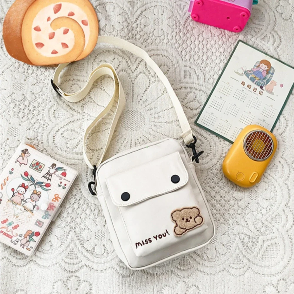 Girls Shoulder Bag Womens Crossbody Bag Teenager Cartoon Bear Messenger Bag Purses and Handbags Handbags for Women Сумка Женская