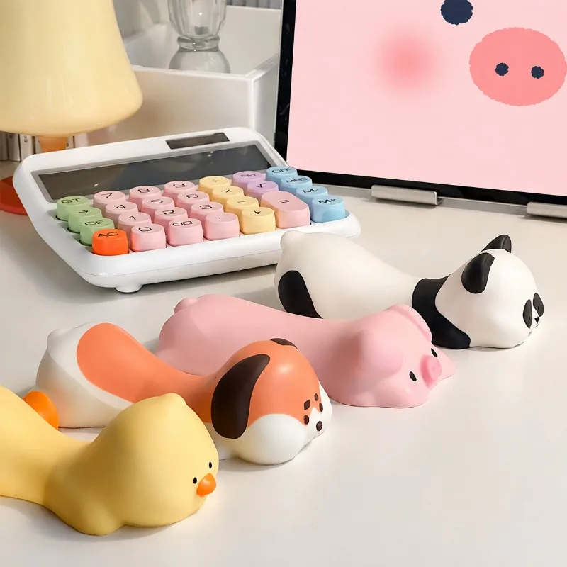 Ergonomic Memory Foam Mouse Pad with Wrist Rest, Cute Office Desktop Wrist Support Hand Cushion for Comfort