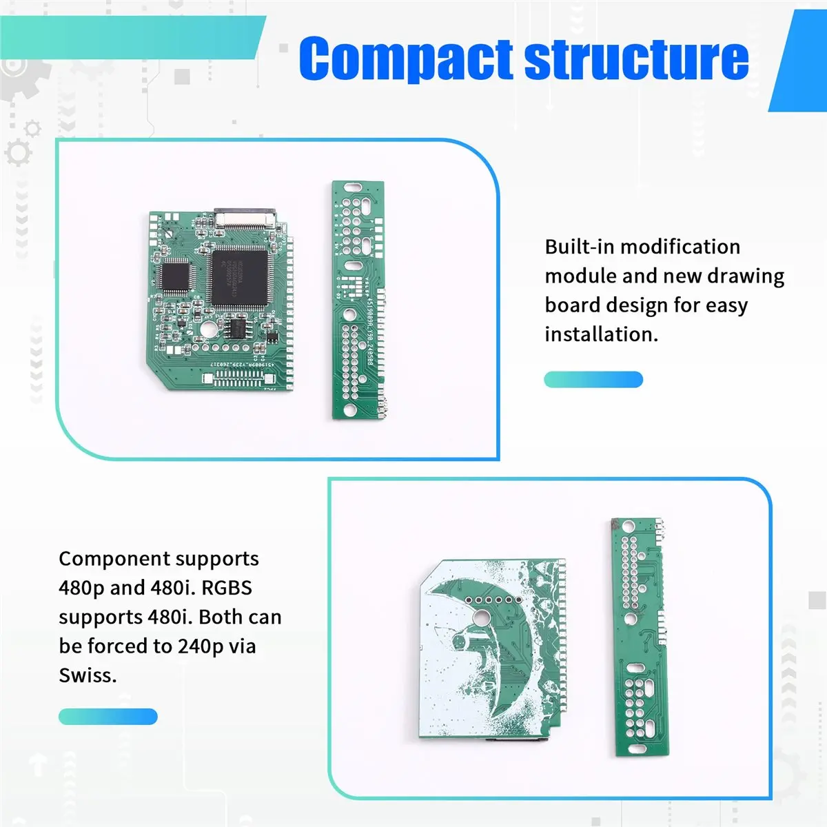 to RGBS Modified Kit for Dol 001 Game Accessory for RGBS & Component Video Converter