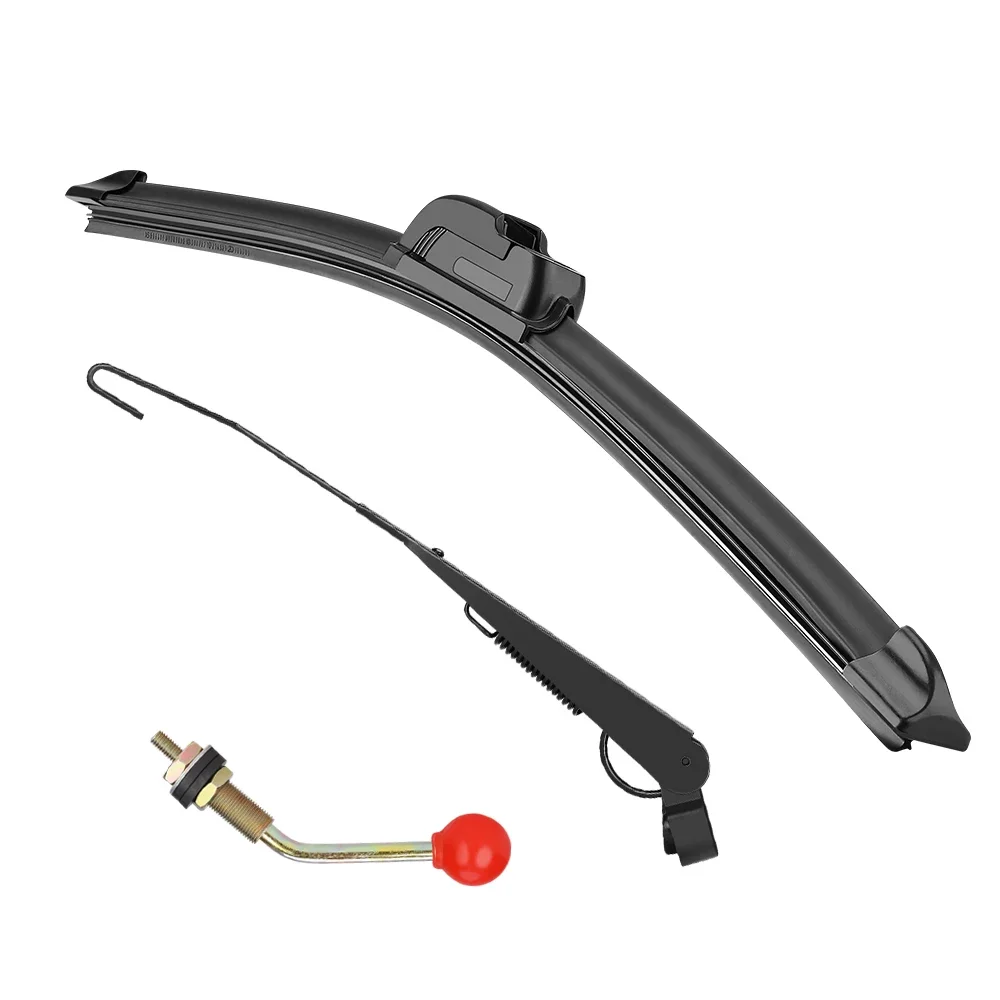 UTV Hand Operated Windshield Wiper Compatible with Polaris RZR Ranger for Can Am Maverick X3 Commander Defender