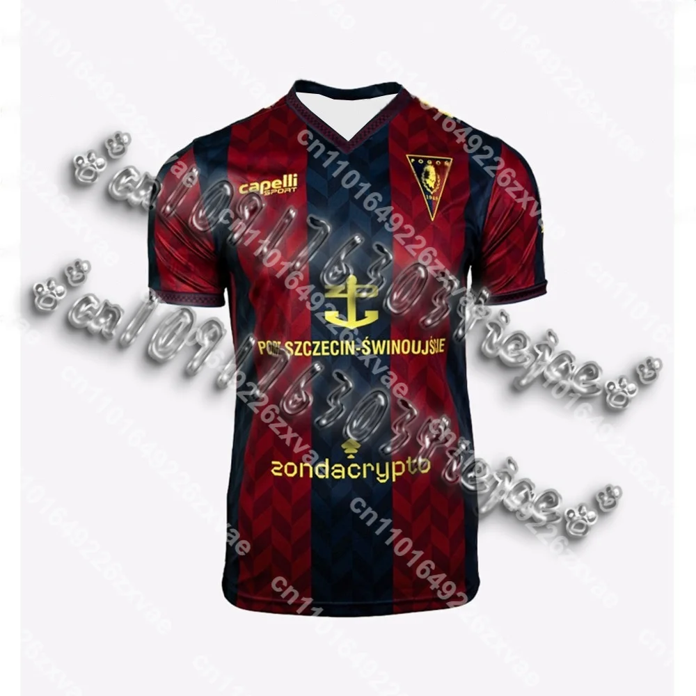 

2025 Polish Football Men Football Jersey Poland Quick Drying Pogoń Szczecin Men Boy Special Edition Soccer Adult_KID Jersey Kit