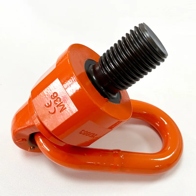 1 قطعة M33-M42 360 °   العالمي دوران حلقة مسامير الترباس رفع العروة رفع نقطة قالب بطة منقار رفع حلقة مفرشة المسمار