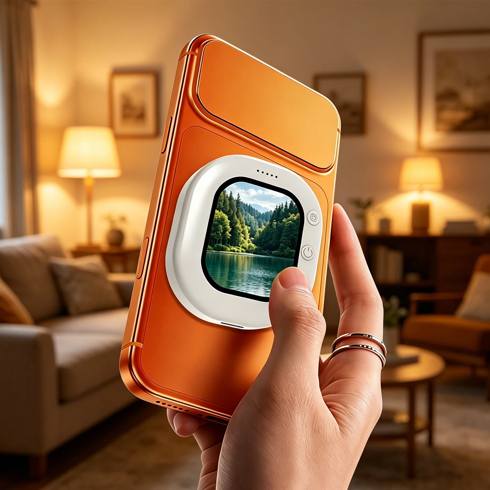 

Magnetic Selfie Screen Casting Device Plug and Play Live Streaming Phone Screen Splitter for iPhone Android HD Video