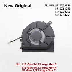 New Original For Laptop Lenovo ThinkPad L13 Gen 3 L13 Yoga Gen 4 S2 Gen 7/8/9 Gen 5 CPU Cooling Fan Radiator 5F10Z58251/2/5/8