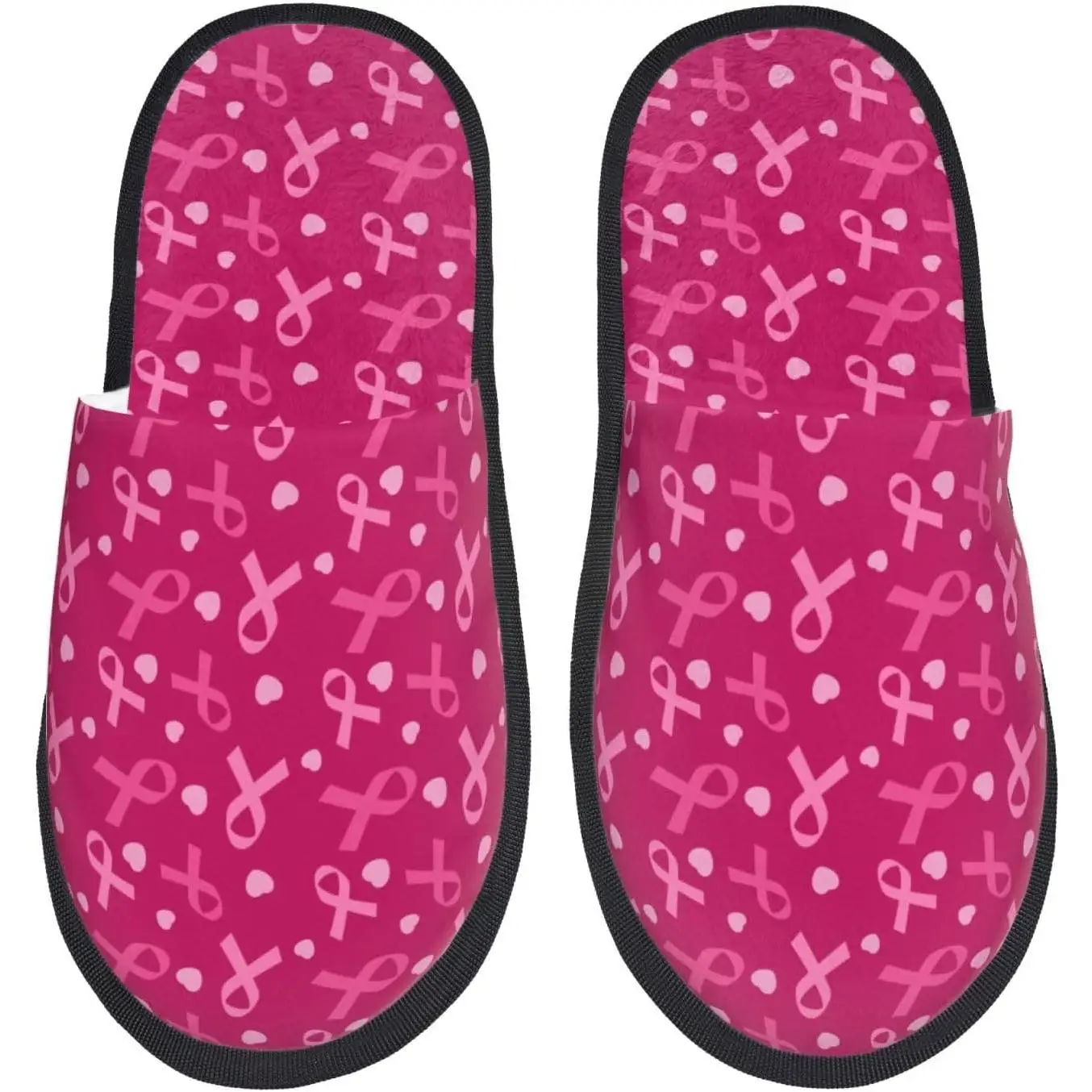 

Женские нечеткие домашние зимние домашние тапочки с принтом рака молочной железы, теплые домашние тапочки в замечательное время