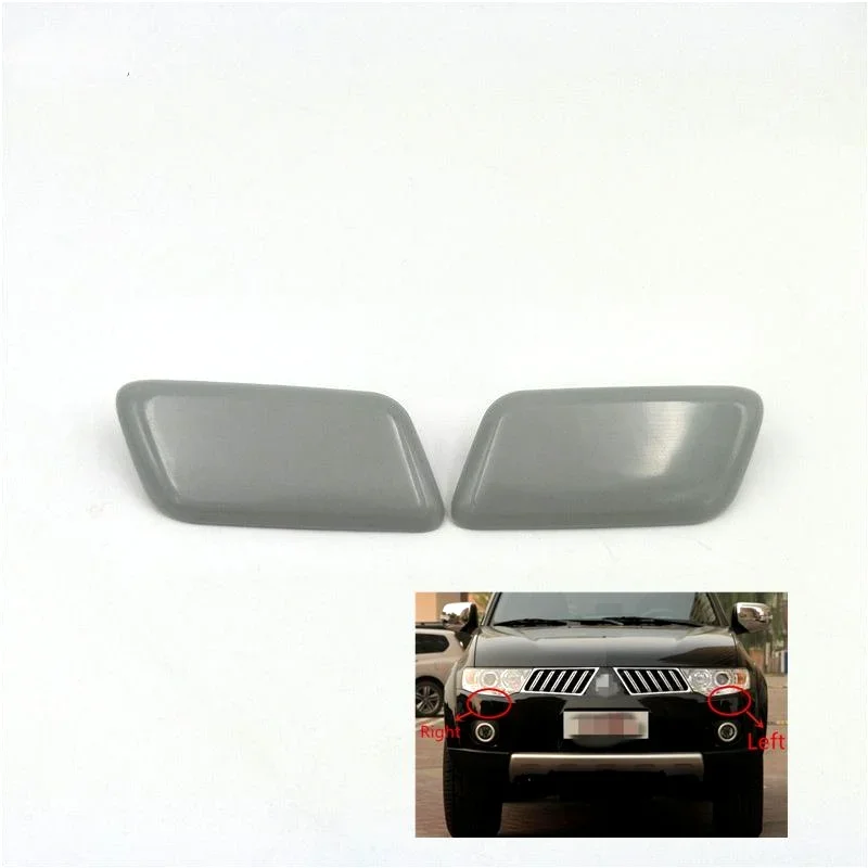 

Front Bumper Headlight Washer Jet Nozzle Cover Cap For Mitsubishi Pajero Montero Sport 2008-2014