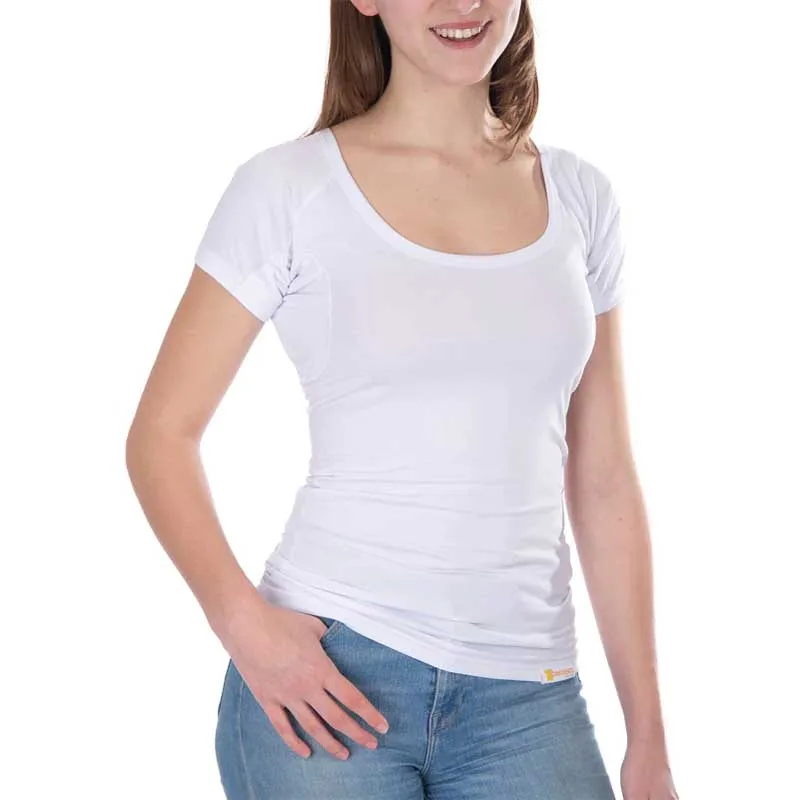 

T-Shirt Anti-Transpirant Femme Chandail De Dessous Sweat Proof Undershirt