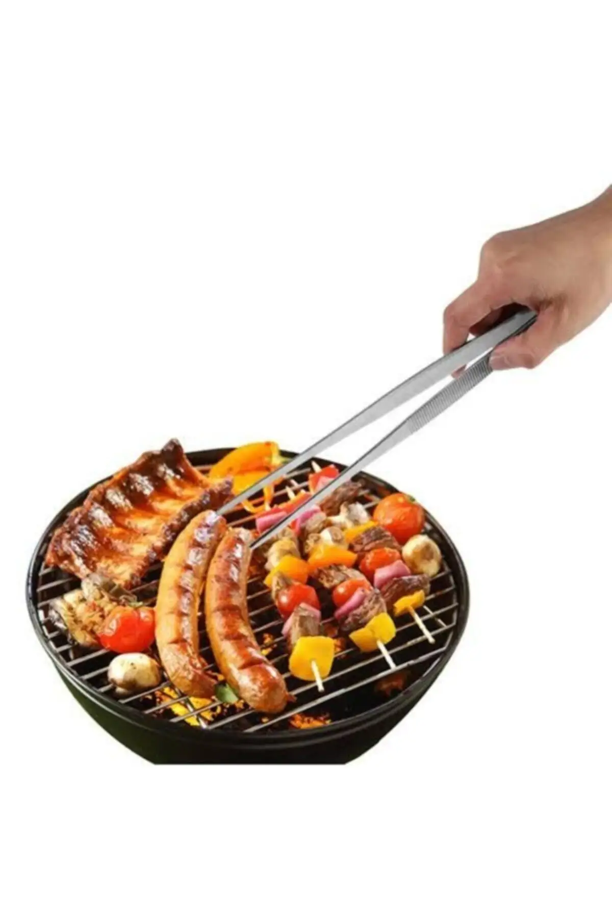 30 cm pinça de cozinha de aço pinças de cozinheiro de aço pinças de cozinheiro chef pinças 30 cm prático produto de tendência amigável ao usuário