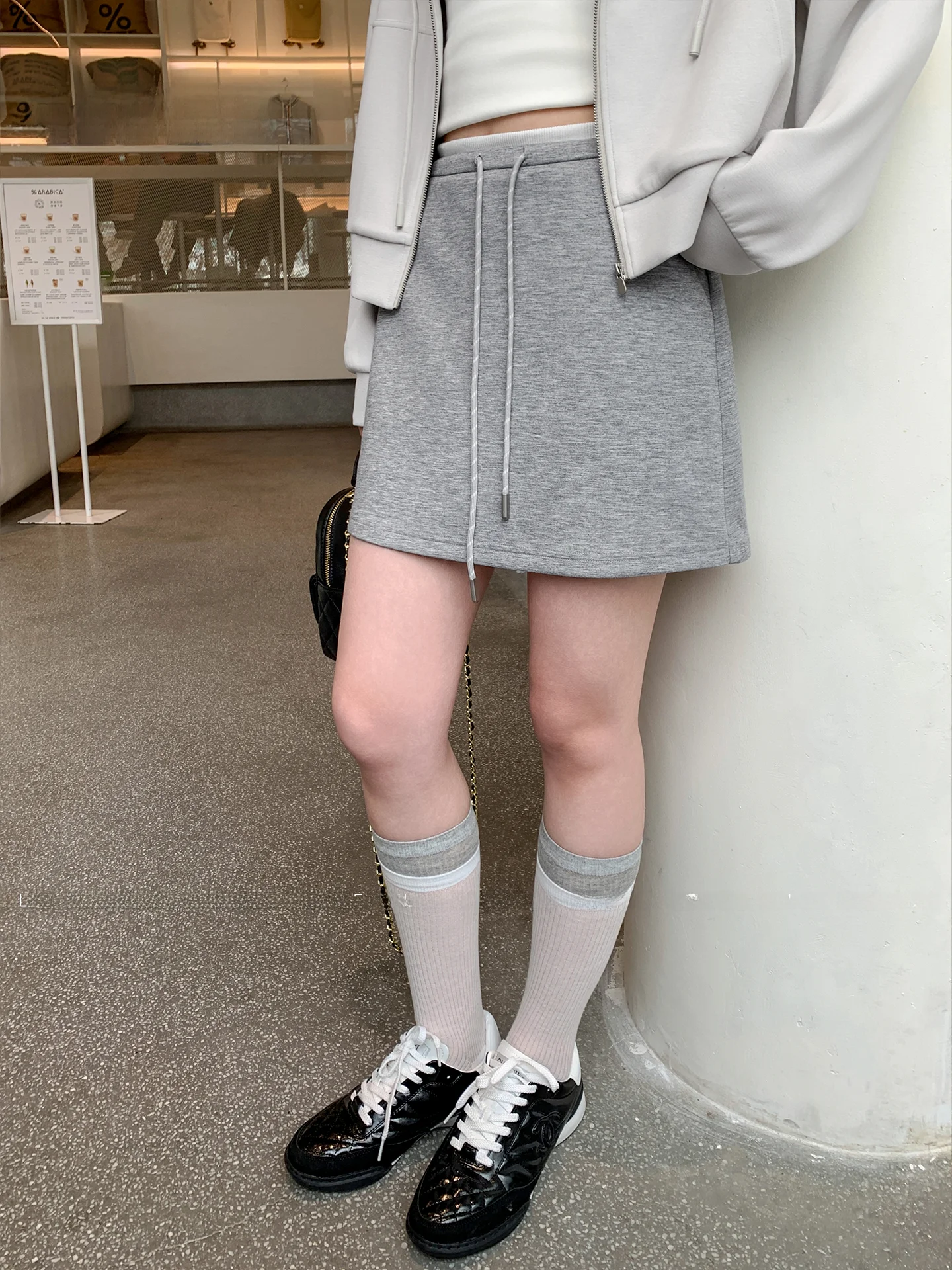 

Spring Holiday ey Sports Skirt Women's High Waist A-Line f Skirt Bodycon Sweat Skirt High Waist Polyester Fiber