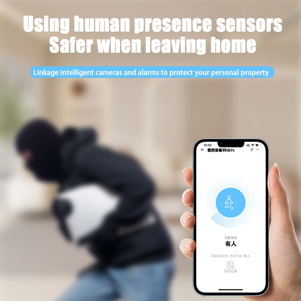 EWelink ZigBee 3.0 Smart Human Presence Detector Detection Motion Sensor Lighting Ceiling Mounted With Home Security Protection