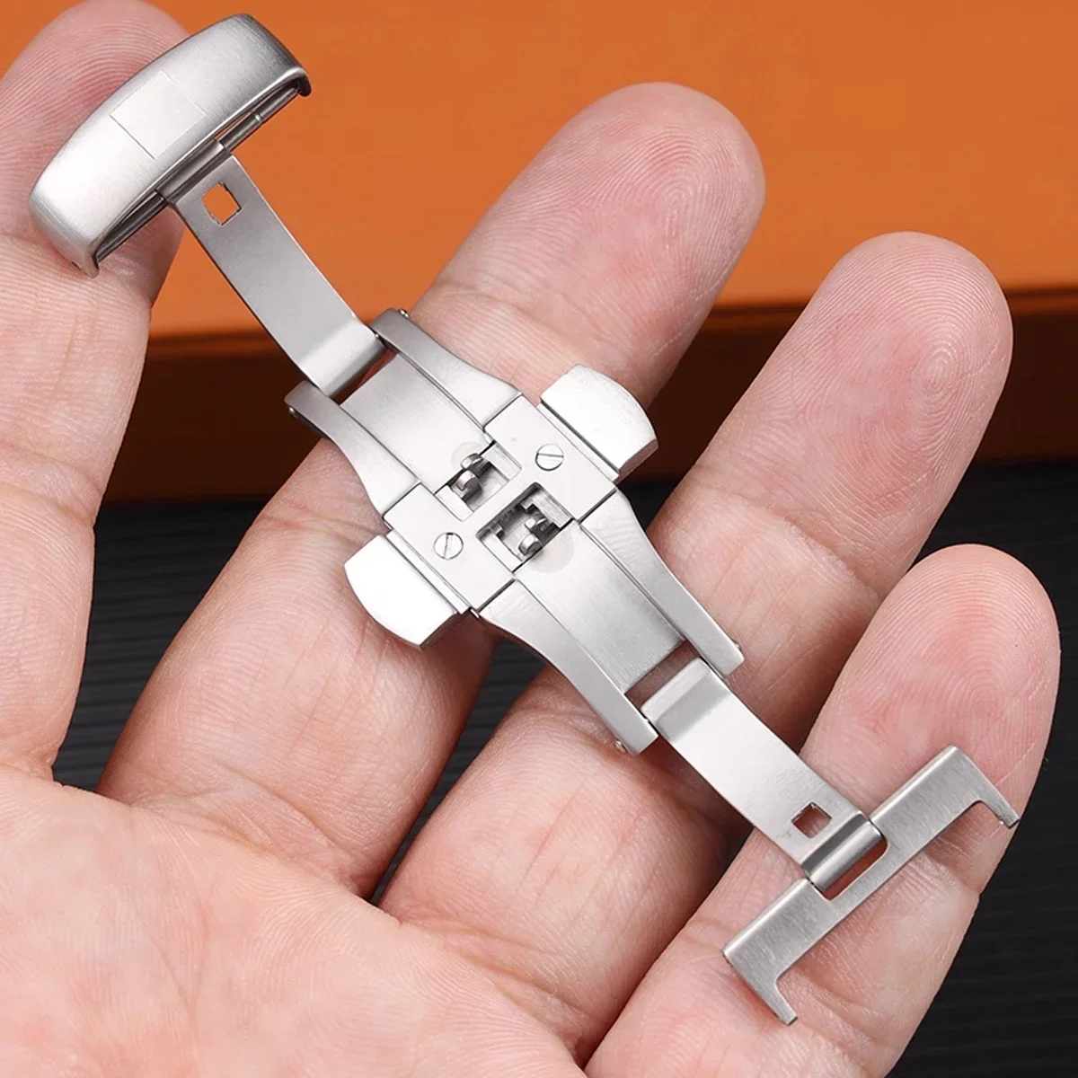 20 مللي متر/22 مللي متر زر الضغط 316L الفولاذ المقاوم للصدأ نشر المشبك ل تيسو T035 617 627 439 210 207 حزام الساعات مشبك 20/22 مللي متر مشبك #4