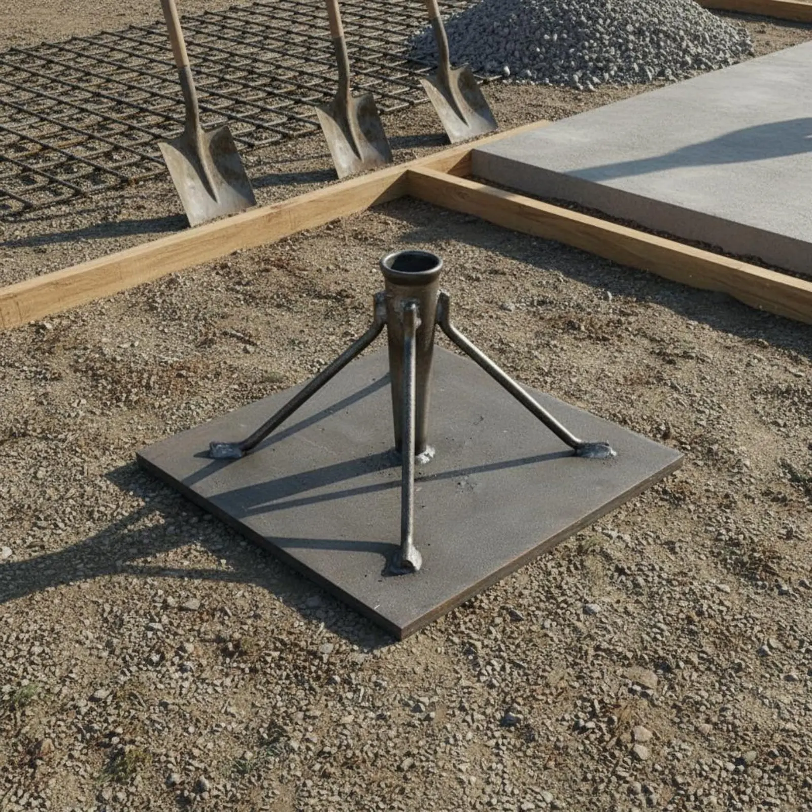 Heavy Duty Ground Tamper Laborsaving Manual Soil Rammer Steel Tamper Easy to Use Hand Tamping Tool Rustproof for Foundation Work