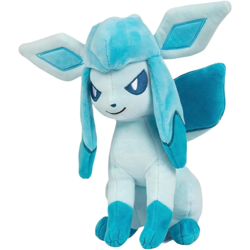 Mainan mewah Pokemon 18-28cm Glaceon Anime Figure Peluche mainan kualitas tinggi hadiah Natal untuk anak-anak