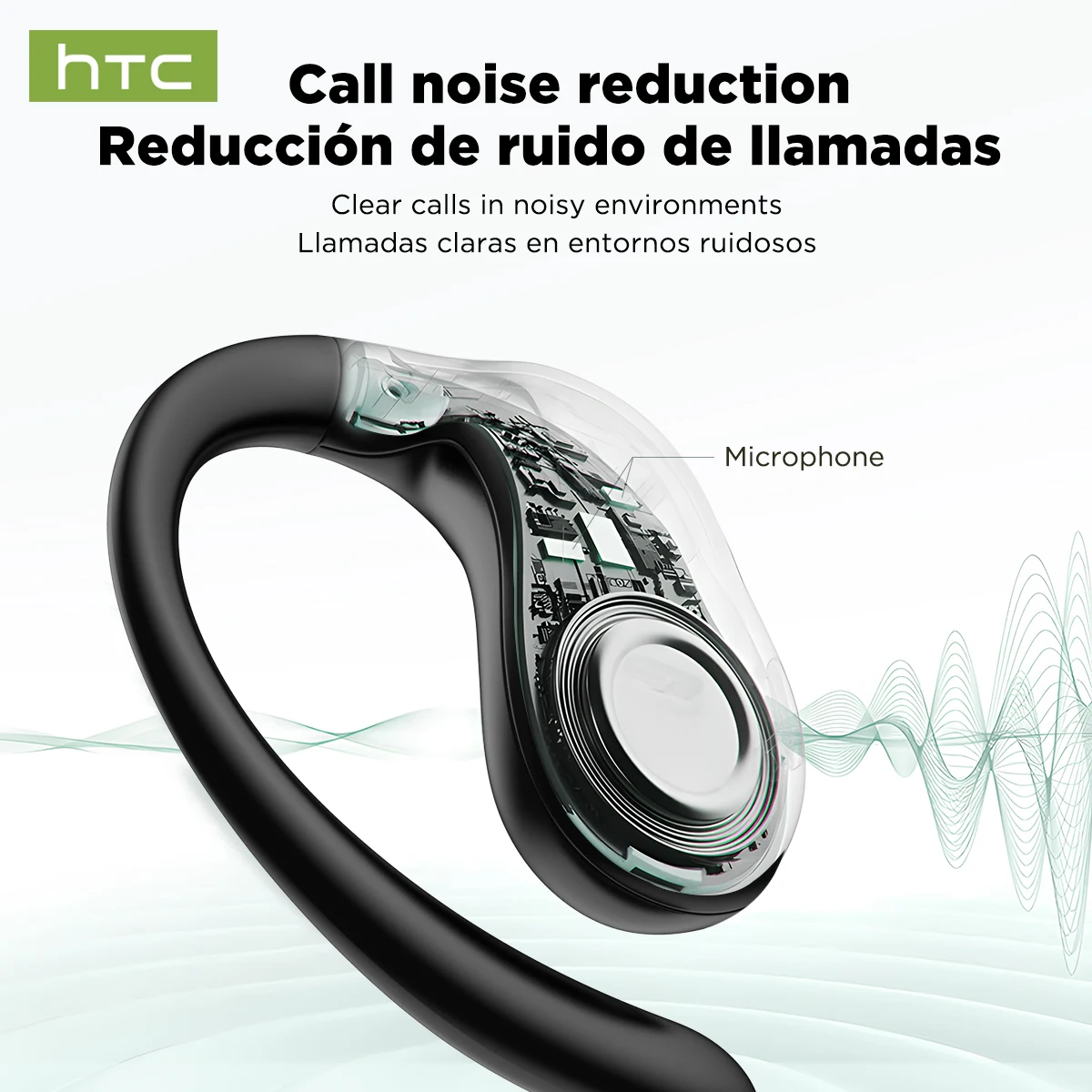 HTC Original NE19 AI Translate Bluetooth Earphones OWS Open Ear Business Travel Wireless Headphones Music Stereo Sound Earbuds image 6