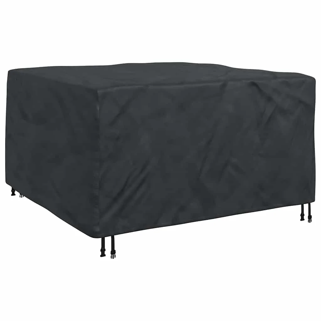 Housse de protection pour mobilier d'extérieur noire 150 x 150 x 75 cm 210D, plusieurs tailles, housses de jardin épaisses, imperméables, anti-poussière, protection extérieure