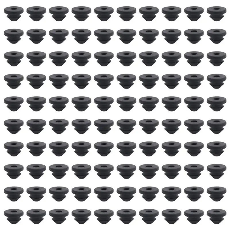 BAAJ-100PCS Cable Railing Rubber Grommets Kit For 1/8Inch 5/32Inch 3/16Inch Cable For Metal Cable Railing Posts,Cable Railing Ki