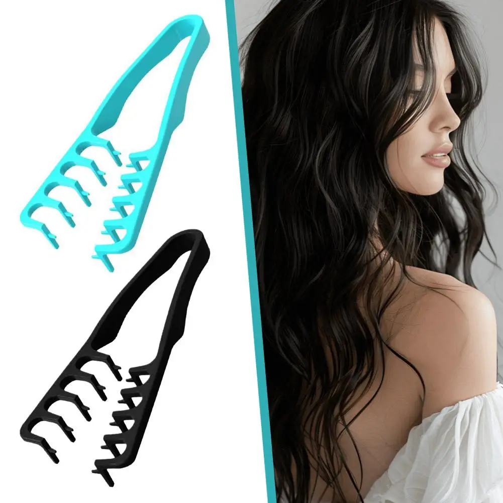 Wide-Tooth Hair Styling Comb Volumizing Fluffy Textured Styling Comb Korea Style Hair Root Top Fluffy Hairdressing Tool For M0U7