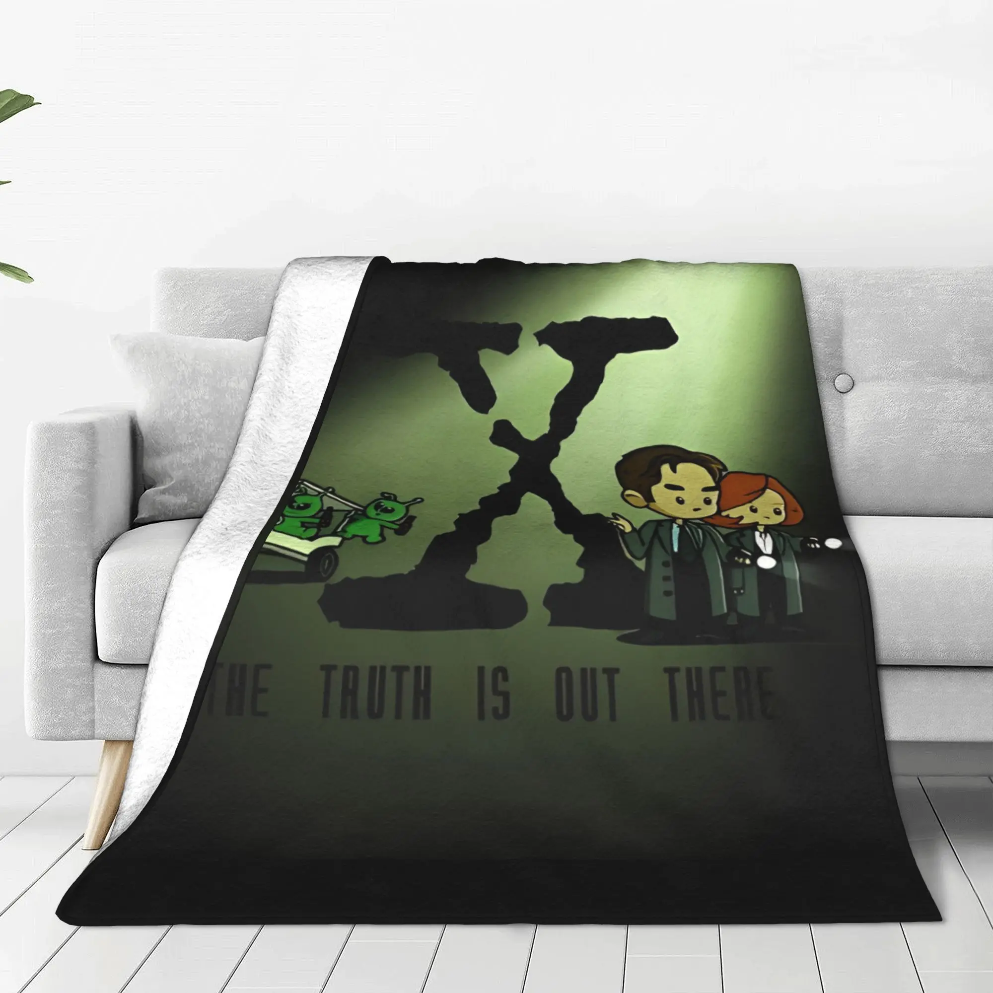 The Truth Is Out There Scully The X Files Blankets  Wool Funny Soft Throw Blanket for Bedding Lounge Autumn/Winter