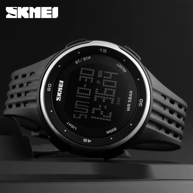 Skmei 1219 Heren Dames Digitale Klok Relogio Masculino Outdoor Sport Horloges Mannen Vrouwen Waterdicht Led Sport Militaire Horloges