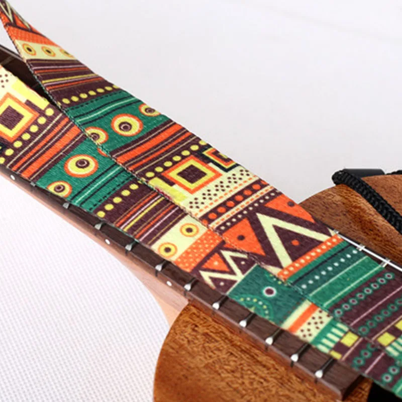Adjustable Soft Polyester Guitar Ukulele Guitar Acoustic Bass Shoulder Strap Belt Band Hook Strap image 6