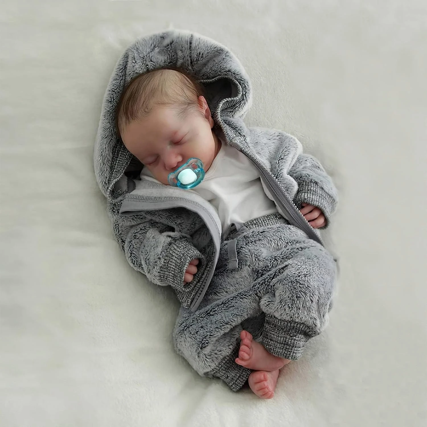 

19.29 Inch Real Baby Feeling Realistic-Newborn Baby Doll Full Body Vinyl Real Life Baby Dolls