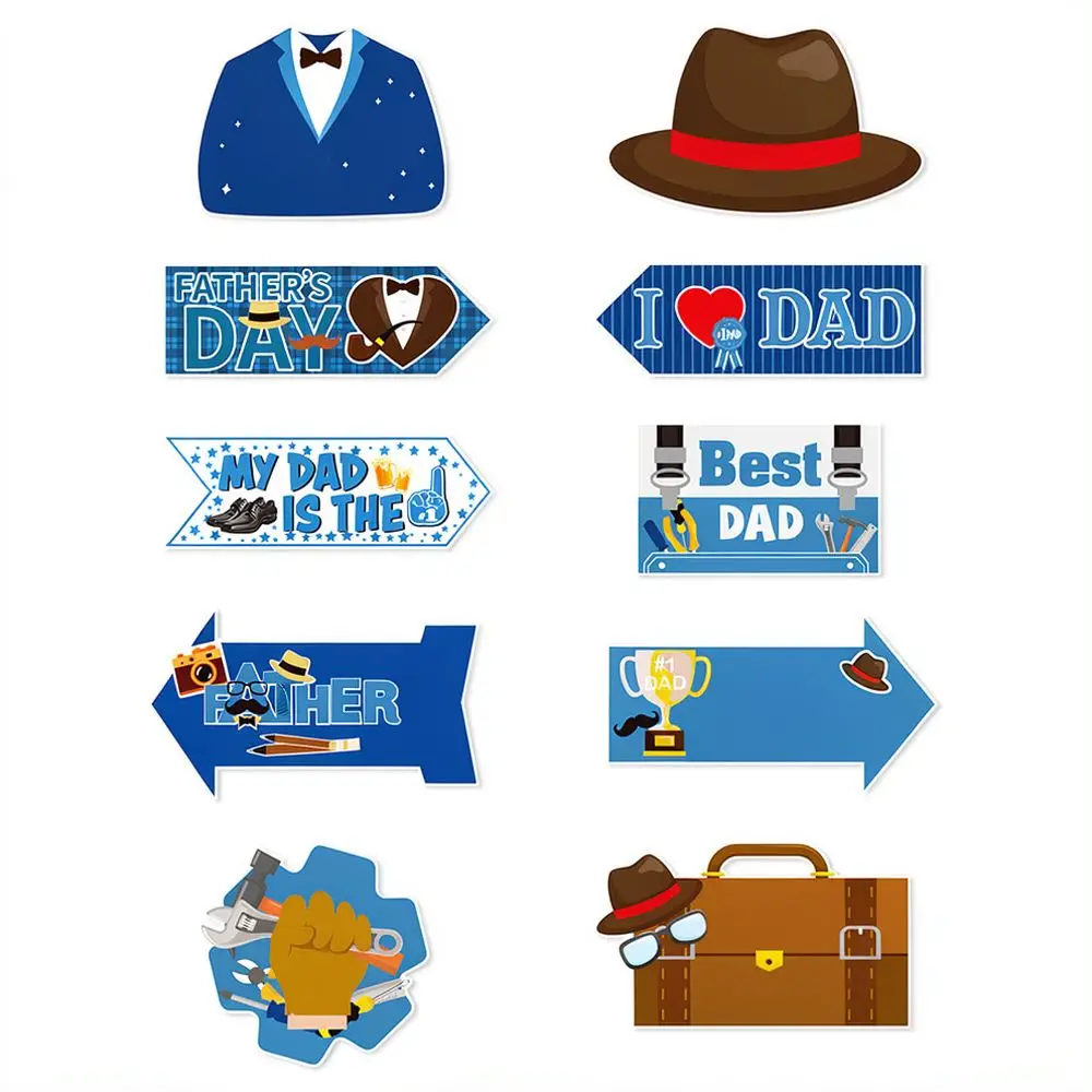 Fathers Day Celebration Signage Outdoor Yard Lawn Decoration Pathway Guide Party Supplies For Best Dad Ever