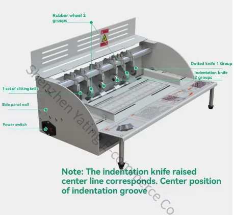 Electric Indentation Pressing Machine Electric Creasing Machine Greeting Card  Color Page Dotted Line Business Card Indentation