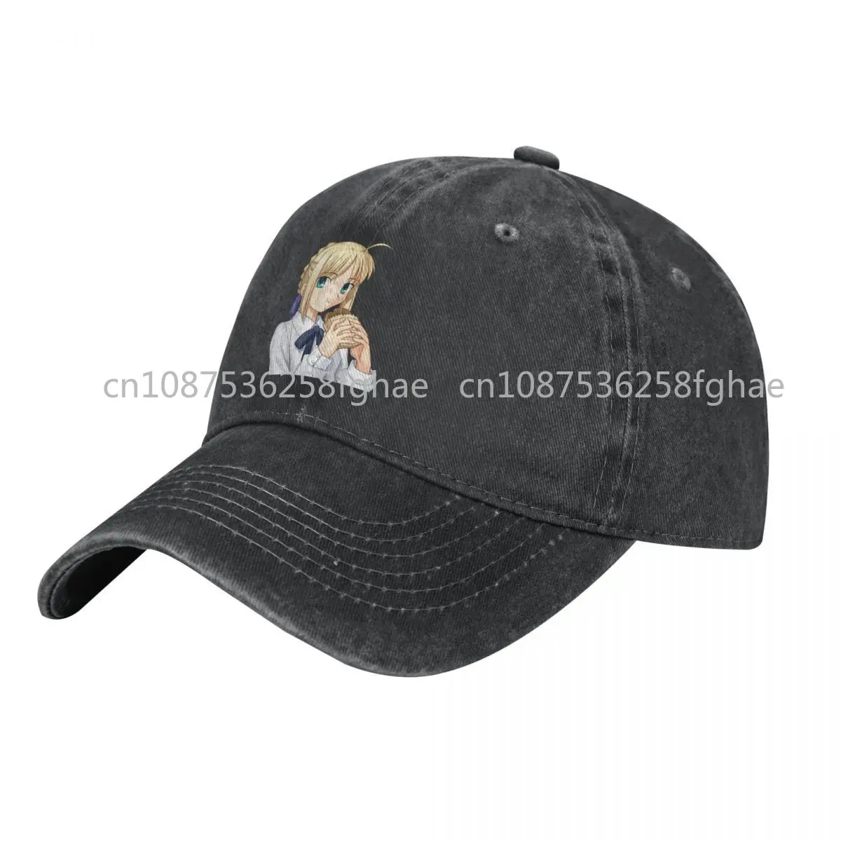 

Fate Stay Night Saber Baseball Cap For Men Cotton Hats Adjustable Hat Fashion Casual Cap Truck Driver Hat