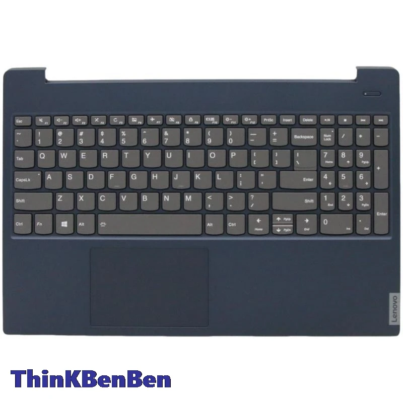 US English Blue Keyboard Upper Case Palmrest Shell Cover For Lenovo Ideapad S340 15 15IWL 15IML 15API 15IIL 5CB0S18786